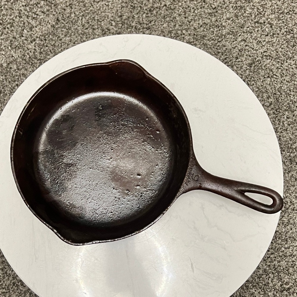 Wagner Ware Iron Skillet #6 Sidney -O- Cast 1056 N 9" Vintage Cookware Farmhouse